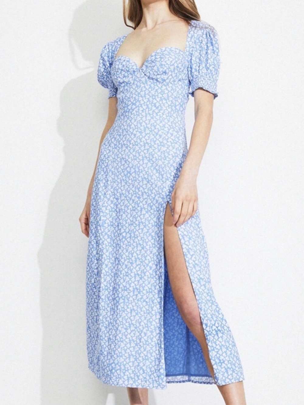 Bardot Midi Day Dress in Ditsy Floral Size 4